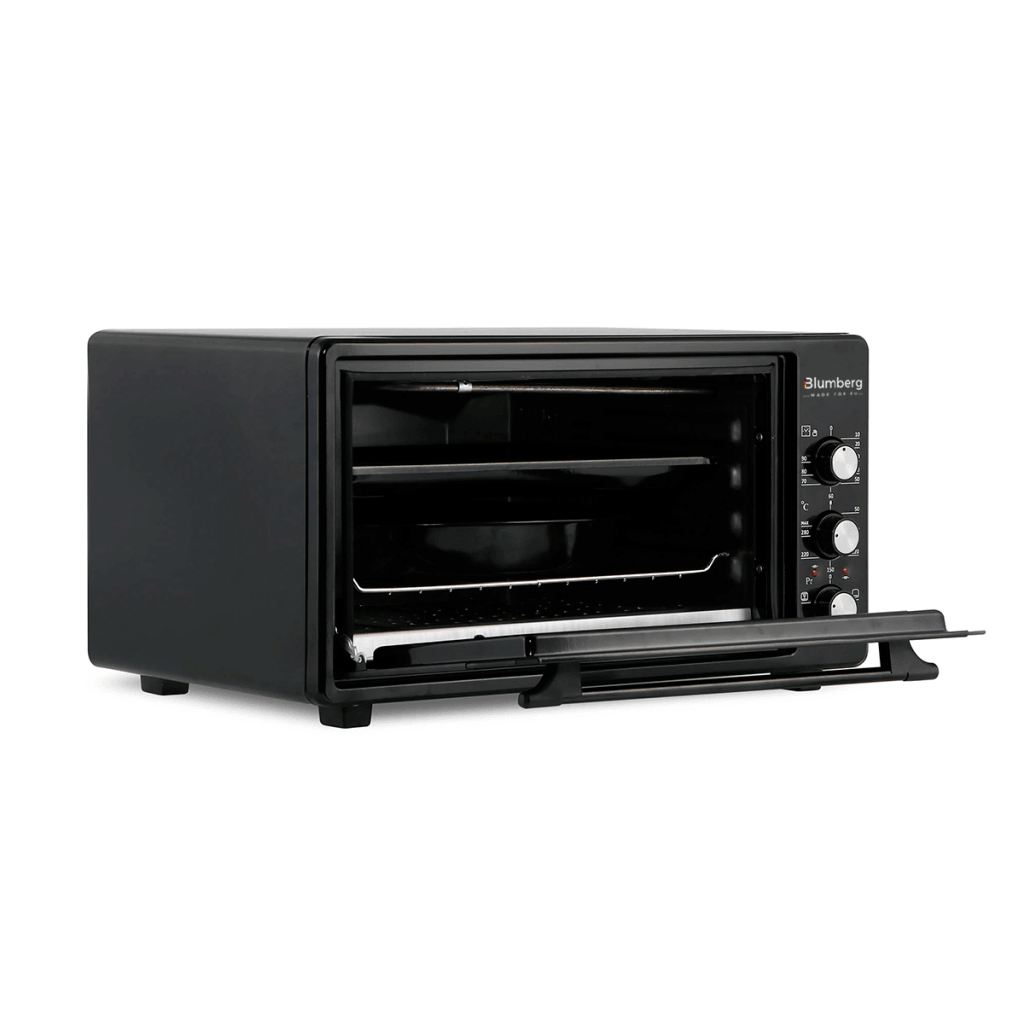 Electric stove with convection and grill, 50L, black