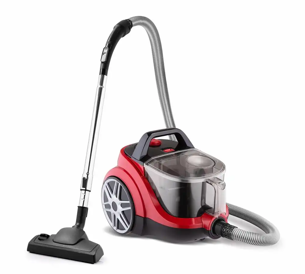 Vacuum cleaner 1600W with 2.2L container, telescopic tube, red and black
