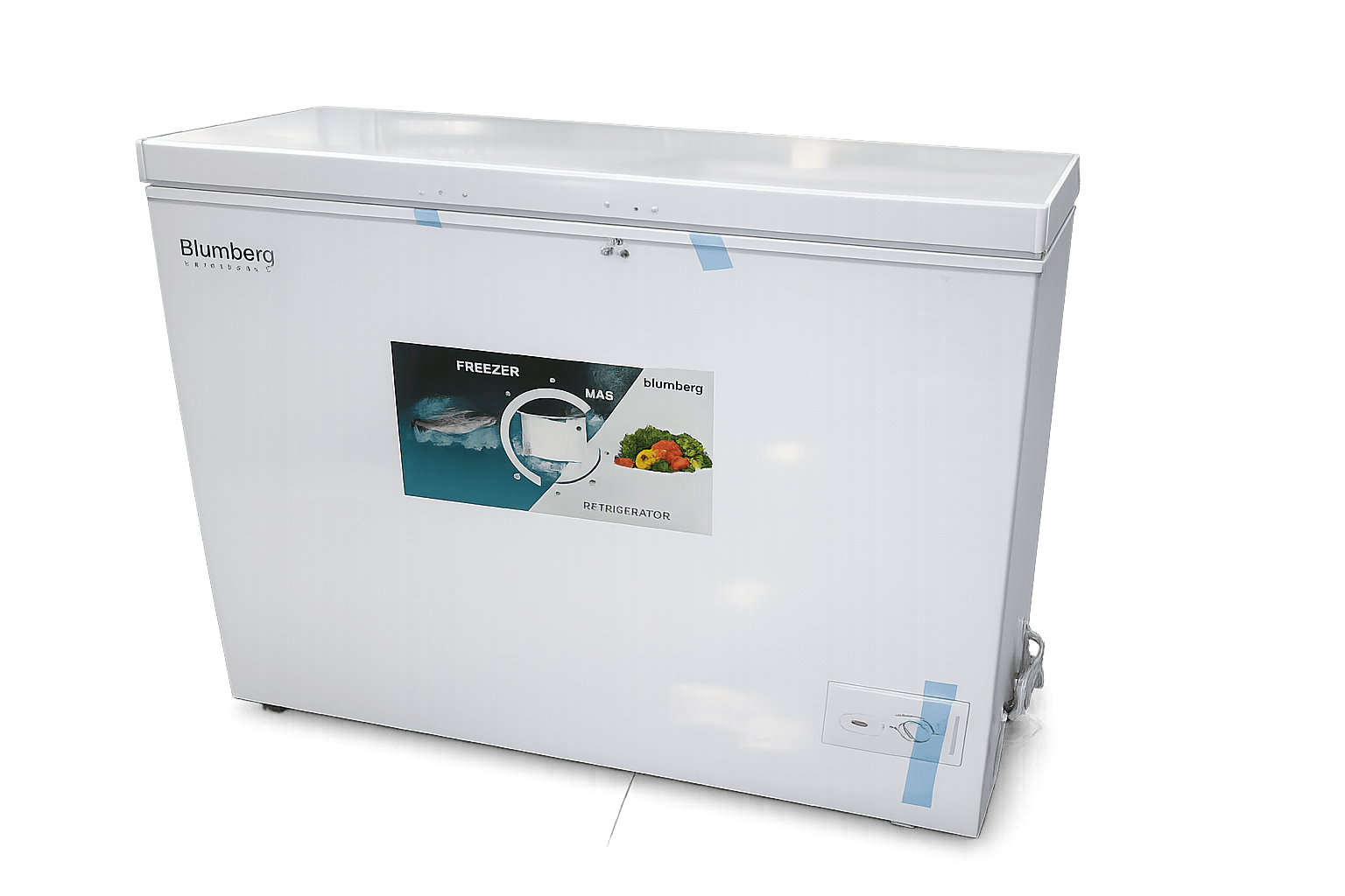 White refrigerator 260L A+ energy class with mechanical control