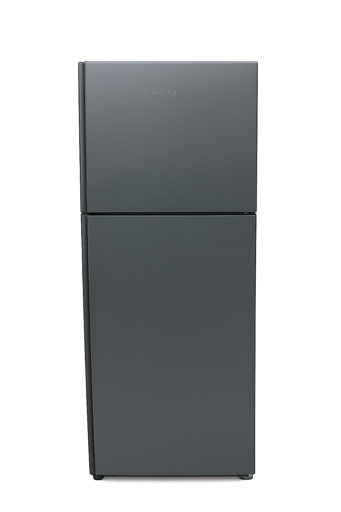 Двухдверный холодильник No Frost 310 л, класс энергопотребления A+, inox, вид спереди