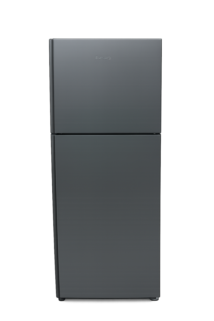 Двухдверный холодильник No Frost 310 л, класс энергопотребления A+, inox, вид спереди